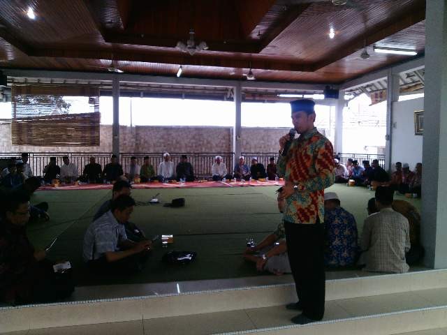 Edi Purwanto saat memberikan sambutan