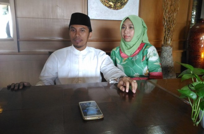 Edi Purwanto dan istri tercinta