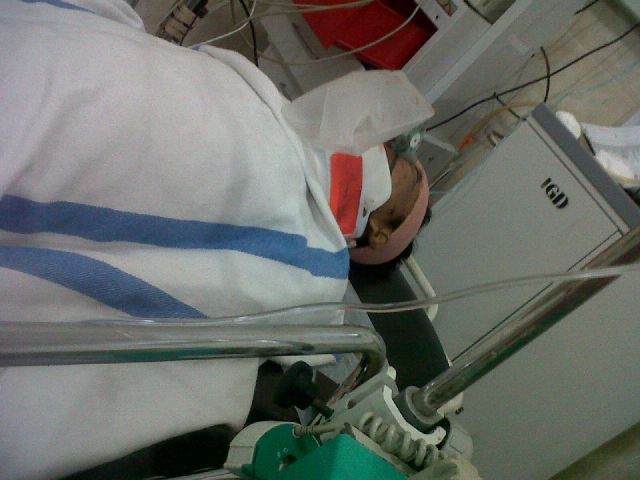 Korban tabrak lari saat masih dirawat di ruangan ICU RSUD Raden Mattaher Jambi