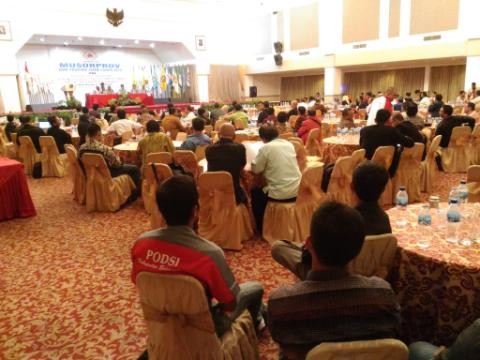 Forum Musprov KONI Provinsi Jambi, Minggu (6/12) malam di Novita Hotel (F/FAIZARMAN/JU)