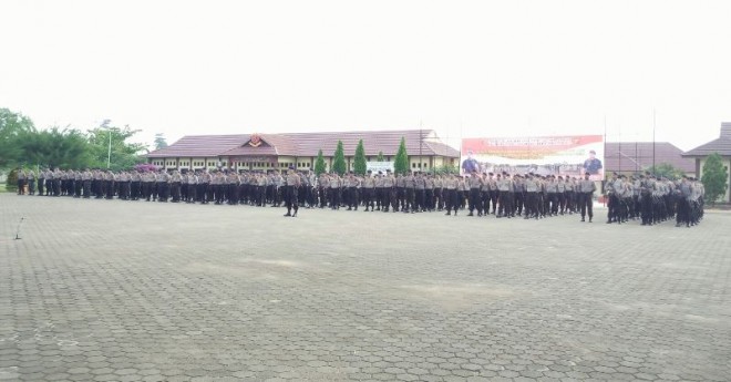 Dua Kompi Brimob dari Mabes Polri sudah sampai di Jambi dalam rangka membantu pengamanan Pilkada di Jambi
