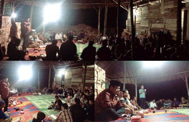 Dilandasi niat untuk membangun Muaro Jambi, tanpa memilih tempat, gudang bat bata pun jadi tempat sillaturrahmi warga dengan Ivan Wirata