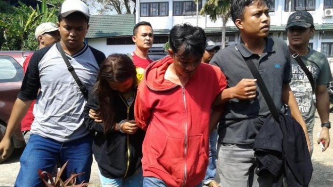 Ardi Nata saat diamankan oleh BNN Provinsi Jambi 