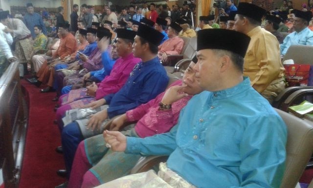 Para kepala daerah yang menghadiri paripurna HUT Jambi Rabu (6/1)