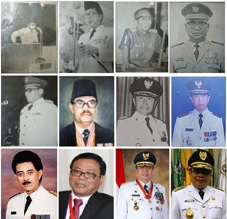 Djamin Gr Datuk Bagindo, Joesoef Singadikane,  H. Abd. Manap, RM. Noer Atmadibrata, Djamaluddin Tambunan, Eddy Sabara, Masychun Sofwan, H. Abdurachman Sayoeti, H. Zulkifli Nurdin, Sudarsono,    H Hasan Basri Agus dan Irman 