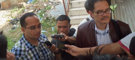 Yopi Muthalib saat diwawancara wartawan beberapa waktu lalu