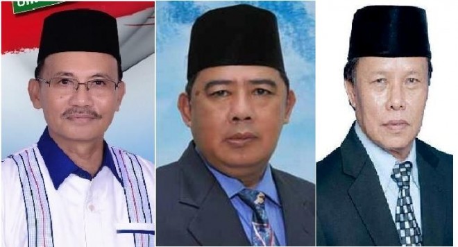 Sinwan, Sudirman Zaini dan Herman Muchtar, tiga cabup di Jambi yang menggugat hasil Pilkada di daerahnya masing-masing ke MK