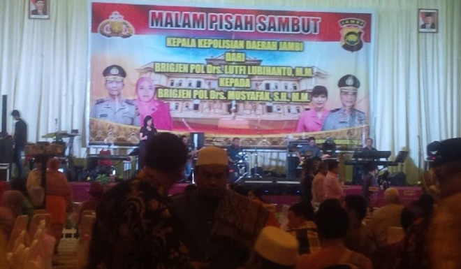 Acara pisah sambut Kapolda Jambi malam ini (14/1)
