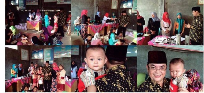 IW saat berada di Posyandi Desa Suka Damai, Muaro Jambi