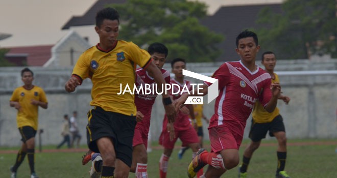 Pertandingan Tanjab Barat kontra Kota Jambi tadi sore (16/1)