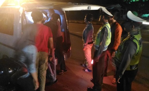 Razia yang digelar tim gabungan dari Polsek Kotabaru, TNI dan Satpol PP Kota Jambi, malam ini (18/1) sekitar pukul 21.30 WIB 