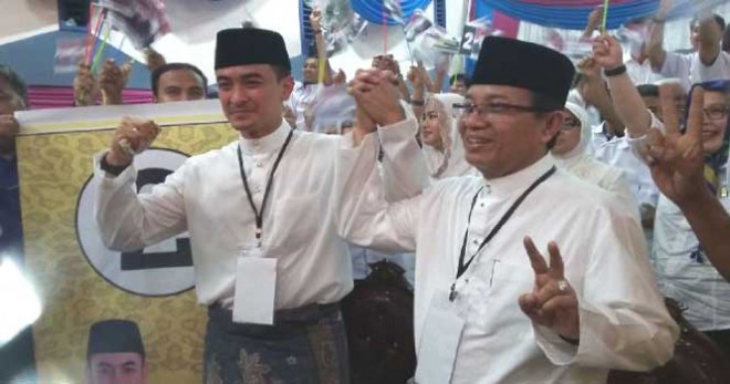 Gubernur dan Wagub terpilih Zumi Zola dan Fachrori Umar