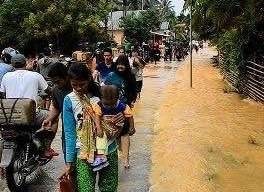 Banjir di dua desa di Kecamatan Limun (20/1)