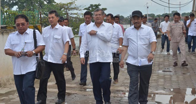 Kementerian PU, Mujiadi saat melihat kesiapan Provinsi Jambi menangani banjir.