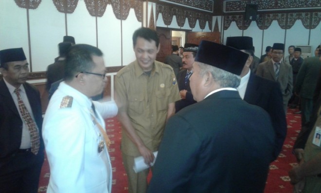 Fauzhie Anshori usai pelantikan sebagai Pj Bupati Tanjab Barat Rabu (27/1)