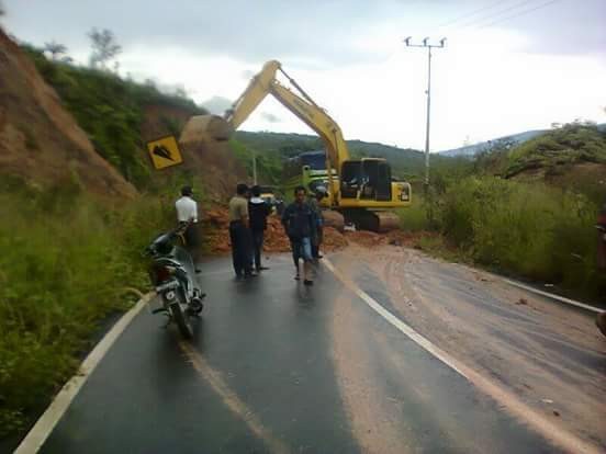 Longsor yang terjadi di Bedeng VII Batang Merangin Kerinci 