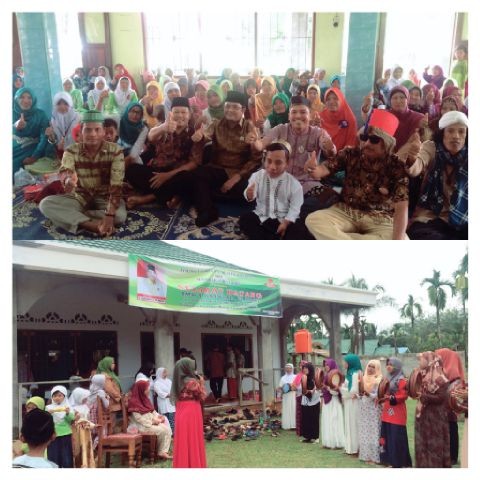 Kegiatan pengajian BKMT Desa Baru, Kecamatan Mestong bersama dengan Ivan Wirata