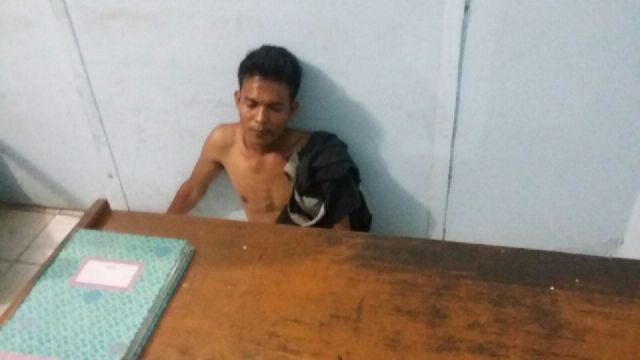 Tersangka Wanda Kurniawan yang diamankan anggota PJR Polda Jambi