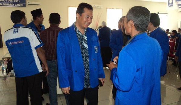 Ketua DPD PAN Muaro Jambi BBS dalam suatu acara beberapa waktu lalu. Hari ini (20/2), PAN Muaro Jambi menggelar Musda