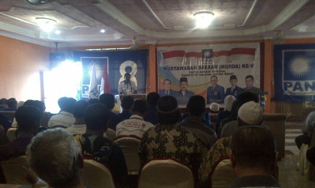 Musda DPD PAN Tanjab Barat di Hotel Mulia Minggu (21/2)