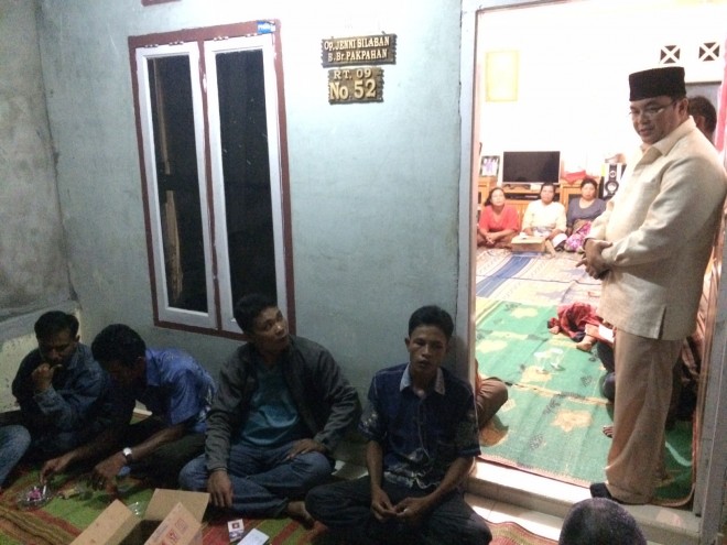 IW menggelar sillaturrahmi dengan warga Muaro Jambi asal Sumut di Perumahan Anugrah Batara 1, Desa Mekarjaya Kecamatan Sungai Gelam.