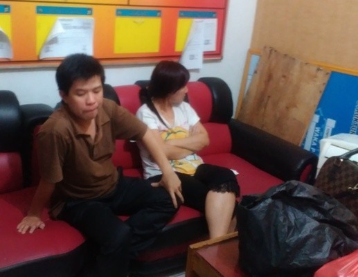 NP dan MC, pasangan suami isteri yang ditangkap aparat Polsek Pasar Jambi gara-gara penghinaan di media sosial 