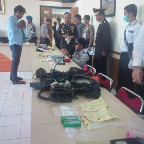 Barang bukti yang diamankan