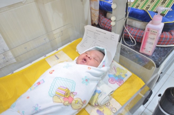 Salah seorang bayi yang lahir 29 Februari kemarin