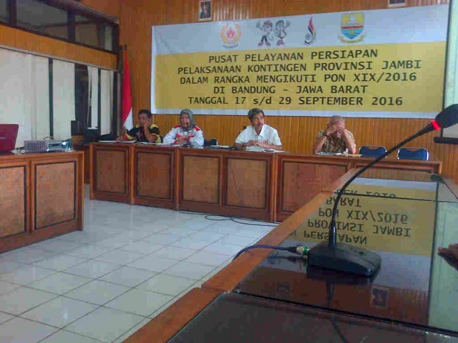 Pertemuan yang digelar di KONI Provinsi Jambi
