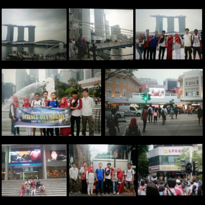 Kontingen JE Science Olympiad melakukan City Tour di hari kedua di Singapura