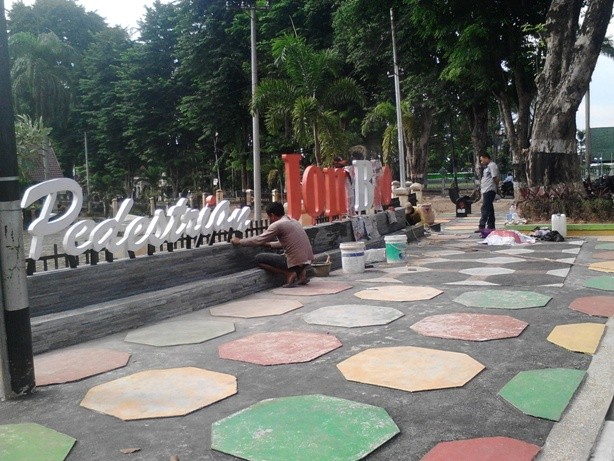 Taman Jomblo terus ditata sebagai tempat bersantai warga Kota Jambi