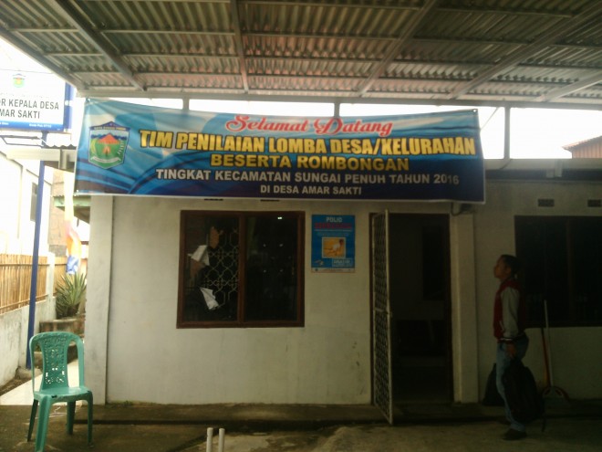 Kantor Kades Amar Sakti yang dirusak Minggu (27/3)