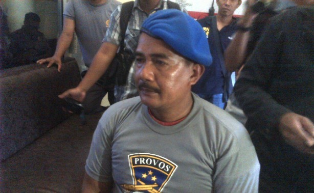 Junaedi Permana, polisi gadungan yang diamankan di Tebo Kamis (31/3)