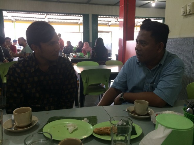 Edi Purwanto dan CEO Jambi Ekspres Group Sarkawi