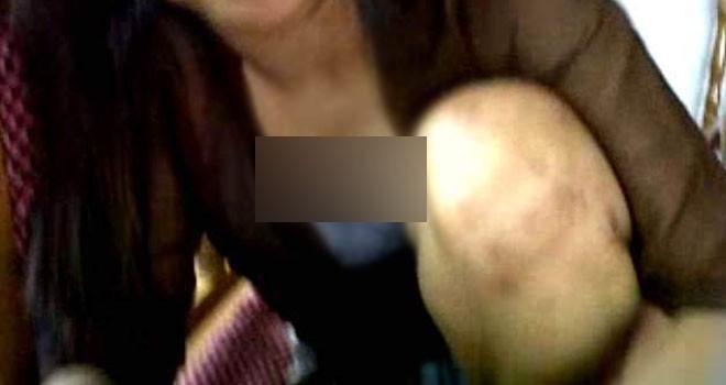 Screenshot adegan dalam video mesum yang beredar luas di Sarolangun