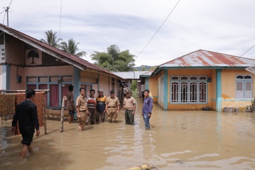 Banjir yang terjadi di Kota Sungaipenuh beberapa waktu lalu.
