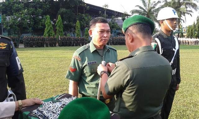 Ahmad Yani (44) berangkat Koptu anggota Kodim 0419/Tanjung Jabung Barat yang dipecat.