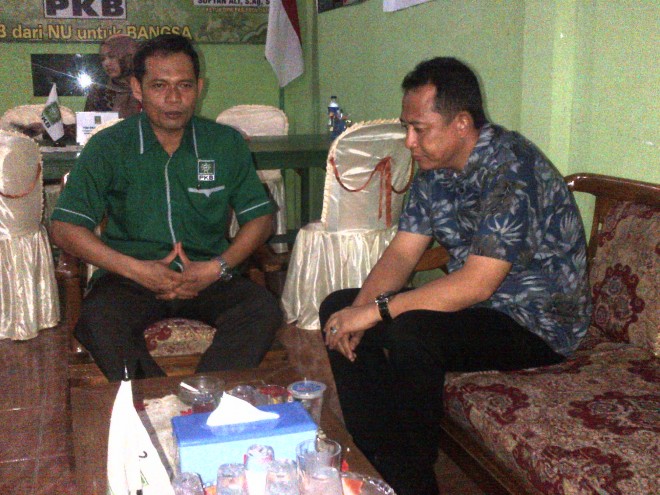 BBS saat mendaftar di penjaringan Cabup DPC PKB Muaro Jambi sore ini (20)
