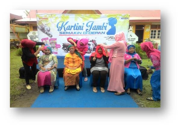 Salah satu kegiatan Hijab Tutorial dan Demo Masak yang dilaksanakan Yamaha di Kabupaten Merangin, tepatnya di kecamatan Bangko. Acara ini dibuka langsung Camat Bangko, Fauziah.