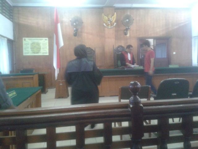 Nata usai sidang putusan di Pengadilan Negeri Jambi.