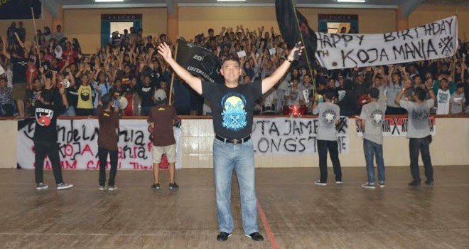 Wali Kota Jambi H. Syarif Fasha membuka secara resmi turnamen Futsal Koja Mania Wali Kota Jambi Cup tahun 2016