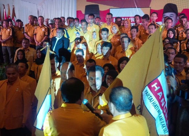 Pelantikan pengurus DPD dan DPC Hanura se Provinsi Jambi Sabtu (7/5)