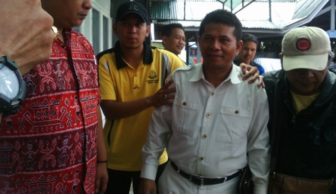 Irmanto saat di Rutan Sungai Penuh