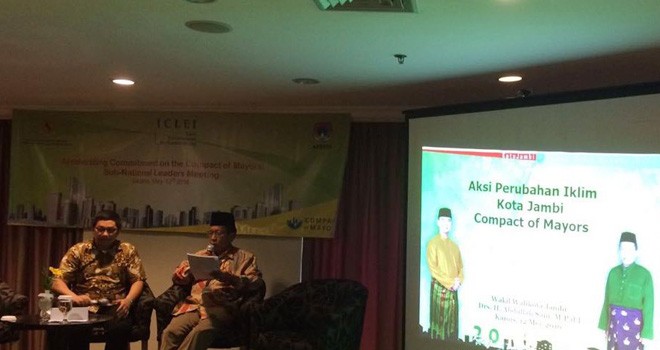 Wawako Jambi Drs. H. Abdullah Sani, M.PdI Jadi Pembicara Pada Sub National Leaders Meeting on Sustainable Development.