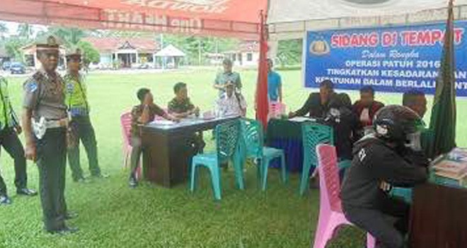 Operasi Patuh 2016 di wilayah Kabupaten Sarolangun