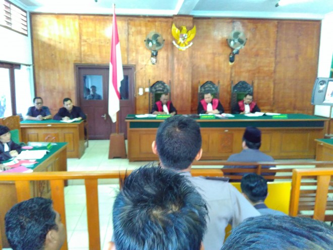 HBA saat memberi kesaksian di persidangan