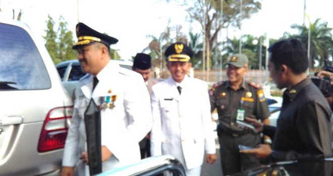 Pelantikan Bupati dan Wakil Bupati Bungo, H Mashuri dan Safruddin Dwi Afrianto (Hamas-A