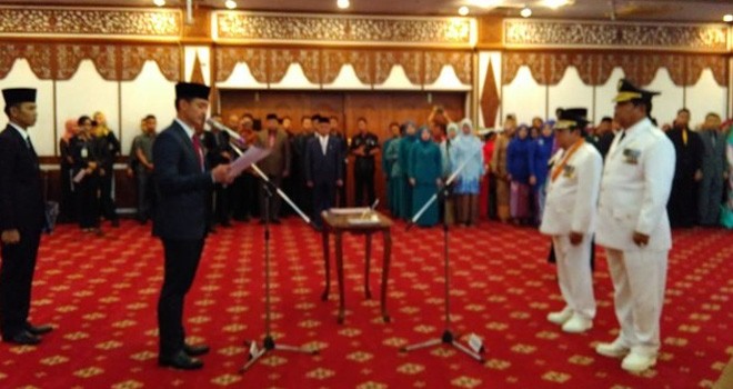 Pelantikan Walikota dan Wawako Sungai Penuh oleh Gubernur Jambi.