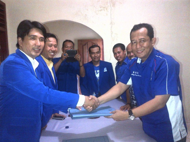 BBS saat mendafatr di penjaringan Cabup PAN Muaro Jambi beberapa waktu lalu