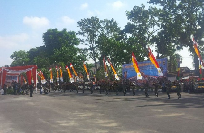 Atraksi Brimob di HUT Bhayangkara ke 70